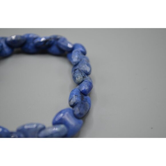 Gems En Vogue Dumortierite Interchange Bracelet Blue Stone Sterling Gold Plating - Picture 5 of 8